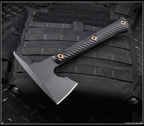 RMJ Tactical Jenny Wren Spike Tactical Tomahawk Black G10 Handles Kydex Sheath Preowned