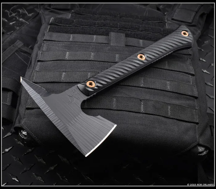 RMJ Tactical Jenny Wren Spike Tactical Tomahawk Black G10 Handles Kydex Sheath Preowned