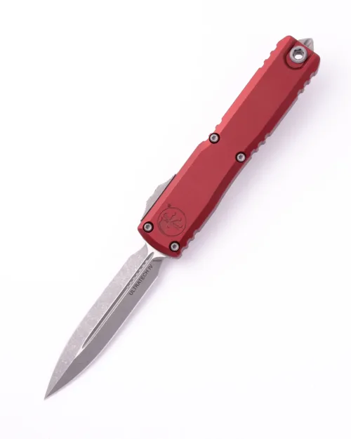 Microtech Ultratech Gen IV 11224-10APMR Apocalyptic Dagger Merlot Machined Aluminum