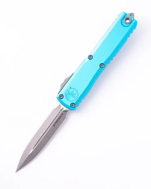 Microtech Ultratech Gen IV 11224-10APTQ Apocalyptic Dagger Turquoise Machined Aluminum