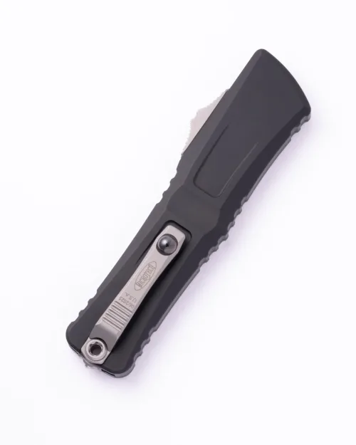 Microtech Combat Troodon Gen III 1142-12 Stonewashed Dagger Full Serrated Black Aluminum