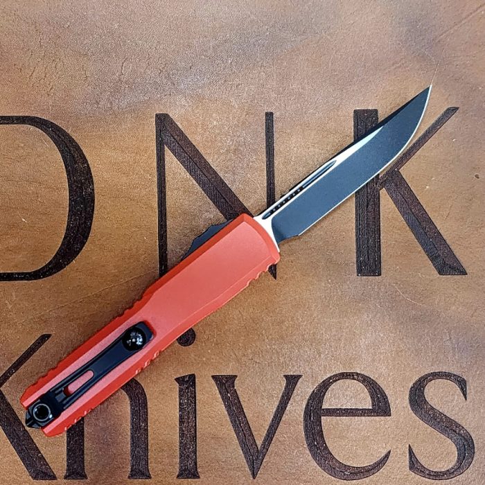 Microtech Ultratech 3 ZBP 1121-1RD Red Machined Aluminum S/E Black M390MK - Image 2