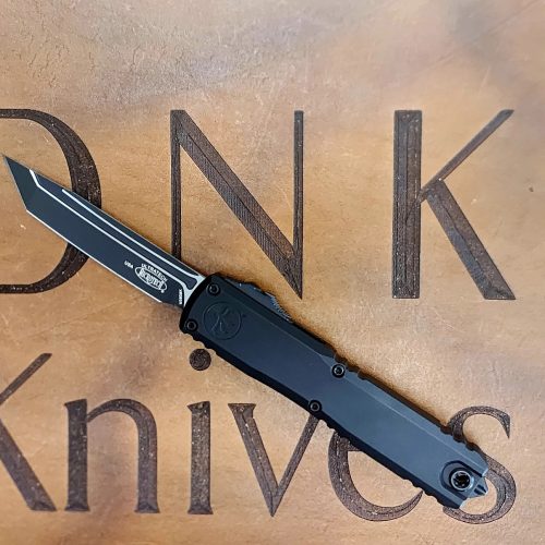 Microtech ZBP Ultratech 3 OTF 1123-1T Black Tanto Black Aluminum