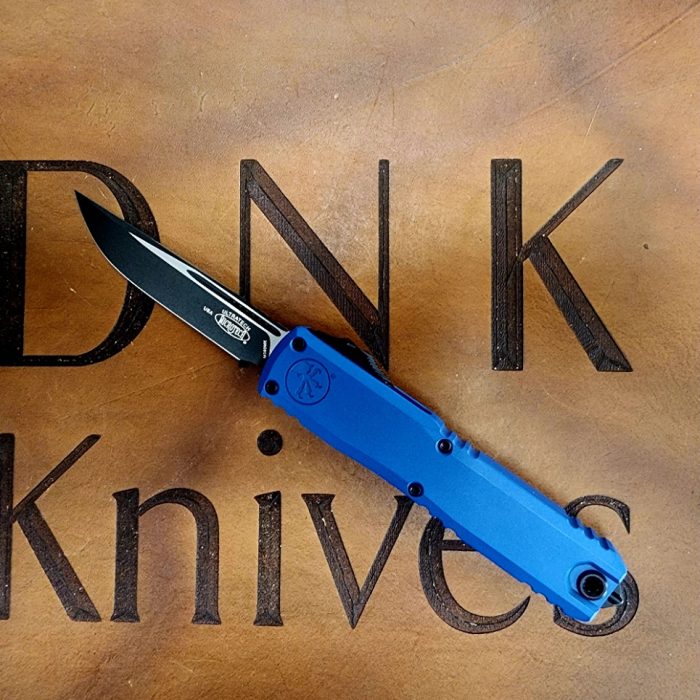 Microtech Ultratech 3 ZBP 1121-1BL Blue Machined Aluminum S/E Black M390MK
