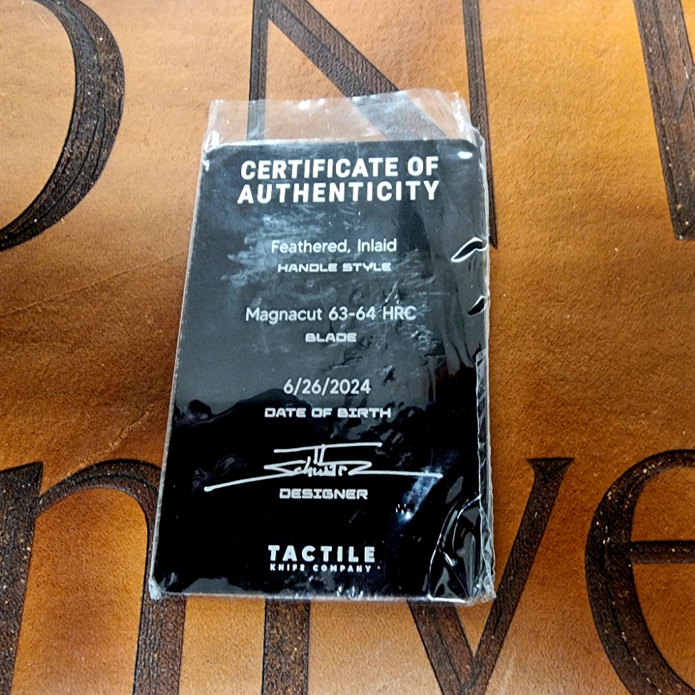 Tactile Knife Co. Archer w/Zirconium Inlay Preowned Tactile Knife Co. Archer w/Zirconium Inlay Preowned - Image 3