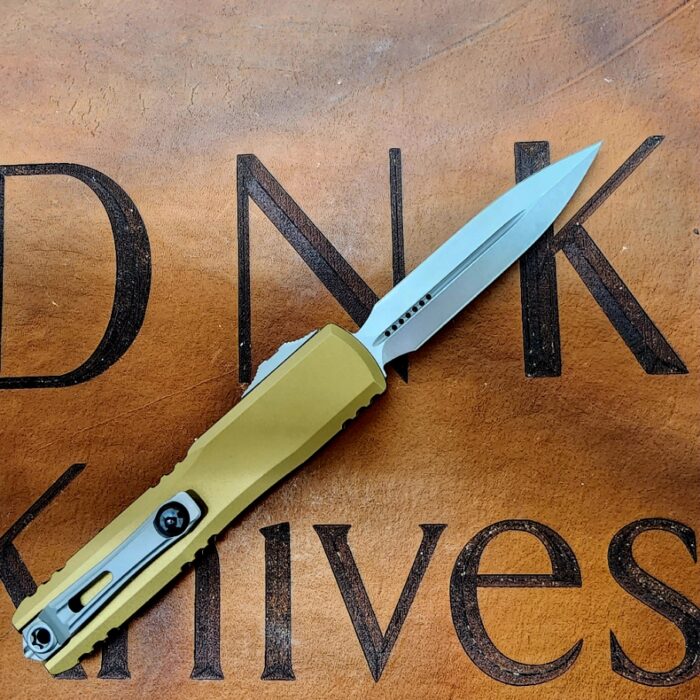 Microtech Ultratech Gen IV 11224-10TA Stonewashed Dagger Tan Machined Aluminum - Image 2