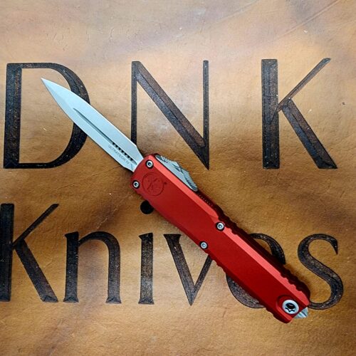 Microtech Ultratech Gen IV 11224-10RD Stonweashed Dagger Red Machined Aluminum
