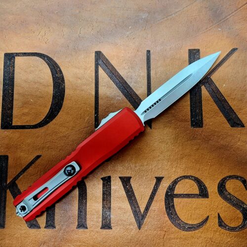 Microtech Ultratech Gen IV 11224-10RD Stonweashed Dagger Red Machined Aluminum
