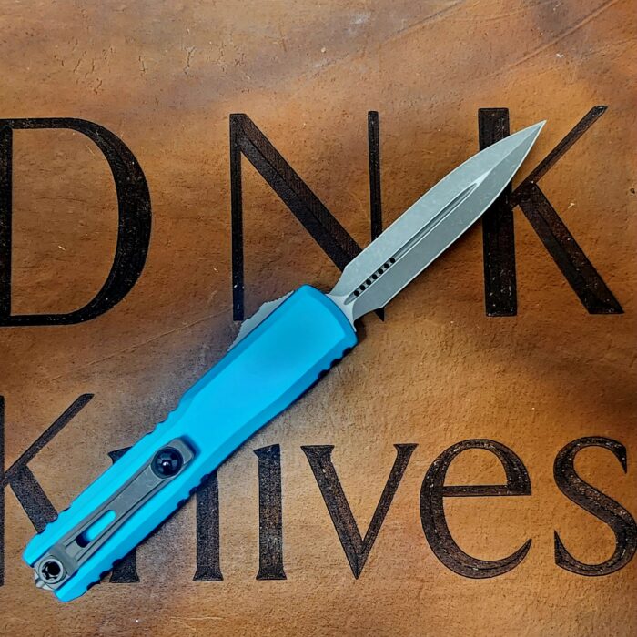 Microtech Ultratech Gen IV 11224-10APTQ Apocalyptic Dagger Turquoise Machined Aluminum - Image 2