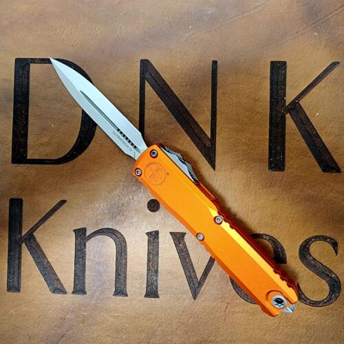 Microtech Ultratech Gen IV 11224-10OR Stonewashed Dagger Orange Machined Aluminum