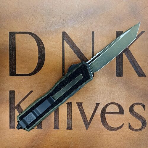 Microtech Scarab ll Gen lll 1279-1WGG Weathered Grenade Green Tanto Blade and Handle
