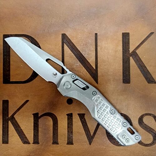 Microtech MSI 210-10FRMS3 Marfione Select Ram-Lok Stonewash Frag Titanium Purple Backspacer