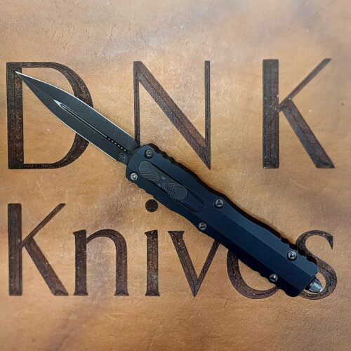 Microtech Dirac Delta 227-1DLCTSH Signature Series D/E Shadow DLC Blade And Hardware