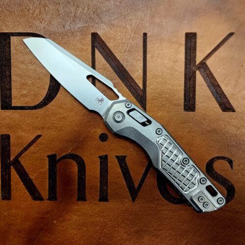 Microtech MSI 210-10FRMS3 Marfione Select Ram-Lok Stonewash Frag Titanium Purple Backspacer