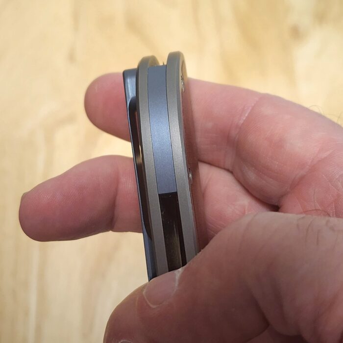 Trevor Burger Model LEXK CFL Titanium Micarta Inlay Elmax Satin Grind - Image 7