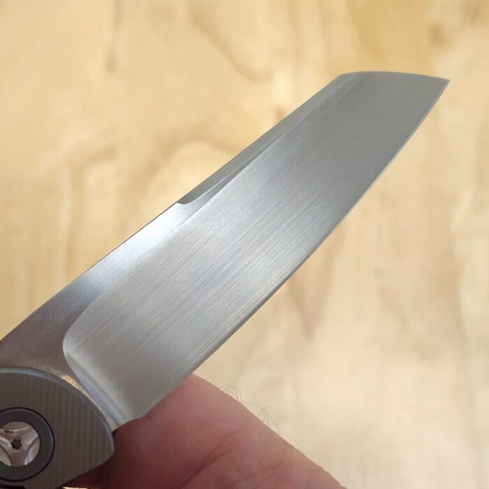 Trevor Burger Model LEXK CFL Titanium Micarta Inlay Elmax Satin Grind - Image 9