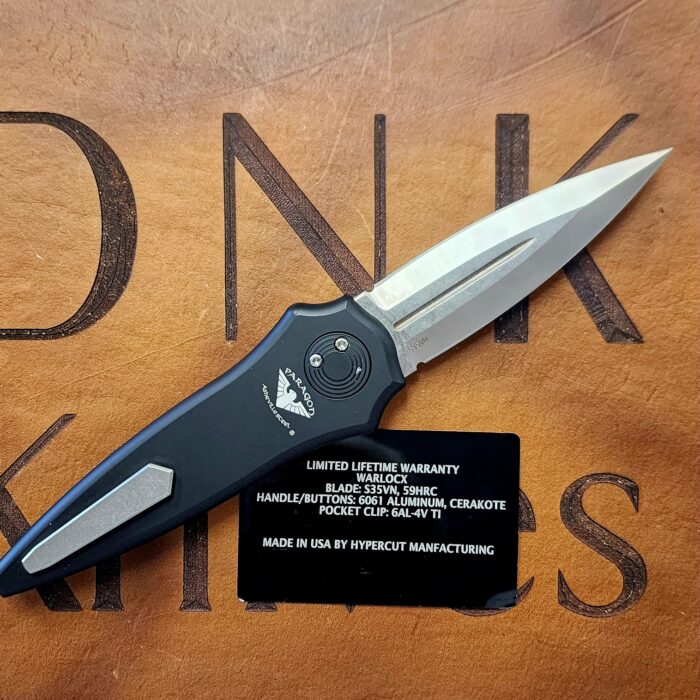 Paragon Warlock X Preowned Folder Black Cerakote Buttons and Aluminum Frame Satin S35VN Dagger - Image 2