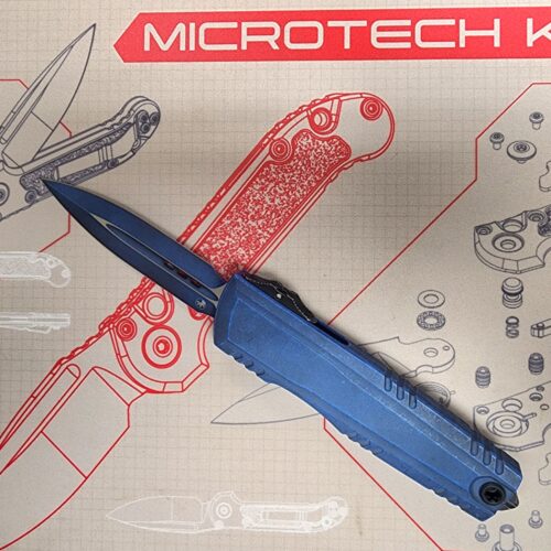 Microtech Luminary ZBP Weathered Blue Signature Series D/E Tritium Insert 1270-1WBLS Microtech Luminary ZBP Weathered Blue Signature Series D/E Tritium Insert 1270-1WBLS