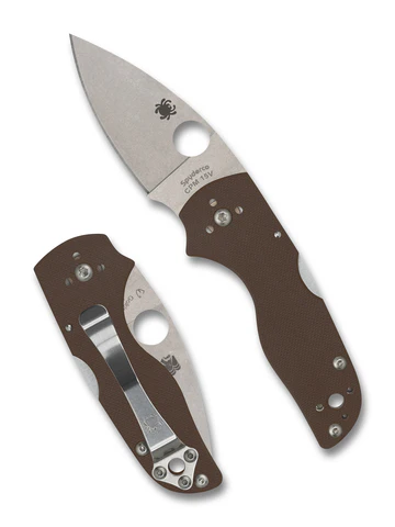 Spyderco Lil Native Sprint Run C230MBGPBN15V Brown G10 CPM-15V Mid Lockback