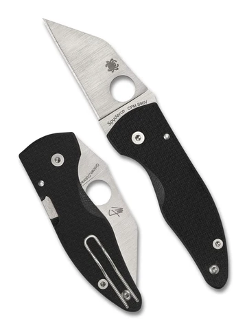 Spyderco C264CFP MicroJimbo Sprint Run Carbon Fiber Satin S90V Wharncliffe