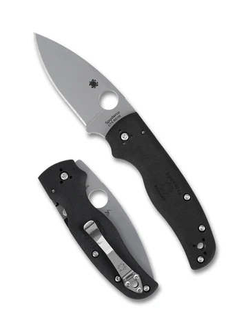 Spyderco Shaman C229PBK Black Lightweight Contoured FRN CTS-BD1N Blade