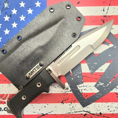 Medford USMC Raider Tumbled 3V Blade/Hilt Black G10 Handles Black Kydex Sheath