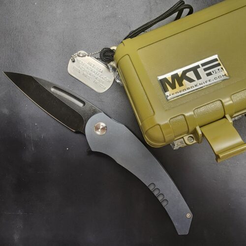 Medford Viper Titan Blue Titanium Tumbled PVD D2 Like New