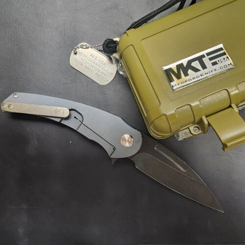 Medford Viper Titan Blue Titanium Tumbled PVD D2 Like New