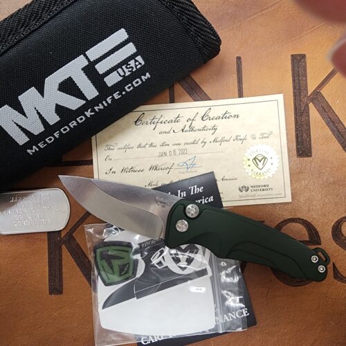 Medford Smooth Criminal Auto S45VN Green Aluminum