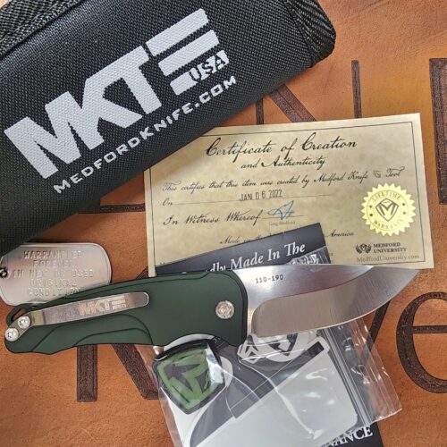 Medford Smooth Criminal Auto S45VN Green Aluminum