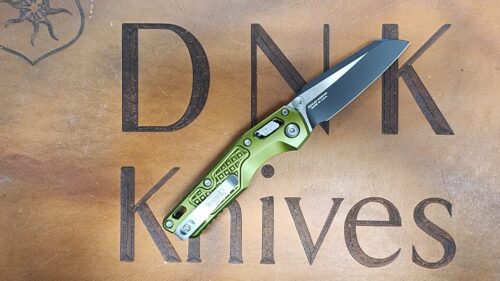 Microtech MSI Ram Lok Mini Manual Folder OD Green Aluminum Frag Pattern M390MK