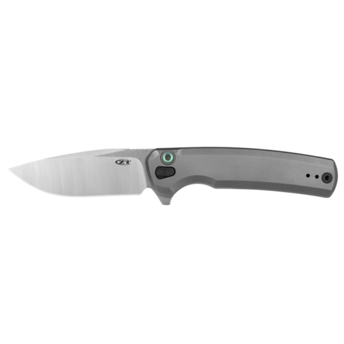 Zero Tolerance 0044 Button Lock Flipper S45VN Drop Point Bead Blasted Titanium Handle