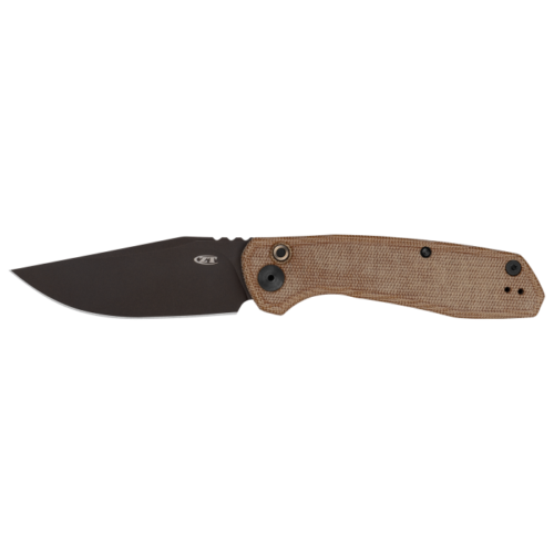 Zero Tolerance 0512 Automatic Dark Bronze Cru-Wear Clip Point Natural Micarta