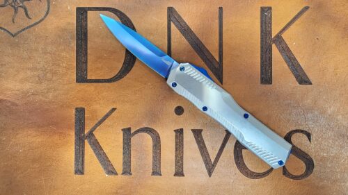 Kershaw Livewire 9000RAWBLU Beskar Raw Aluminum Blue Magnacut Spearpoint