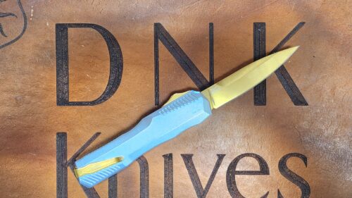 Kershaw Livewire 9000RAWGLD Beskar Raw Aluminum Gold Magnacut Spearpoint