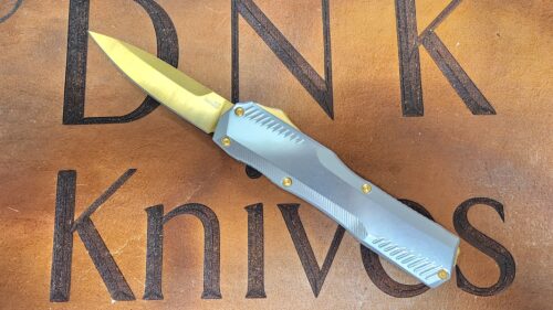 Kershaw Livewire 9000RAWGLD Beskar Raw Aluminum Gold Magnacut Spearpoint