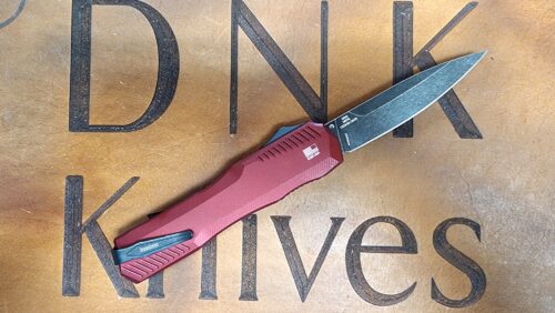 Kershaw Livewire 9000MERL Beskar Merlot Aluminum Blackwashed Magnacut Spearpoint