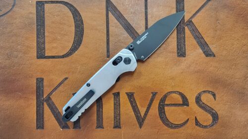 Kershaw Bel Air 6105RAWBLK Raw Aluminum Black MagnaCut Reverse Tanto