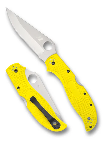 Spyderco Stretch 2 XL C258PYL Yellow Salt Lightweight H2 Satin