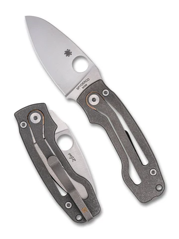 Spyderco C269TIP PITS2 SlipIt Titanium Satin Drop Point M398