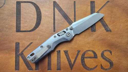 Microtech 210M-10MS5 Marfione Select MSI Mini Ram-Lok Stonewashed Titanium Flamed Ti Backspacer Stonewash Blade