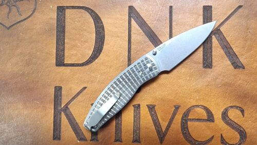 Three Rivers Mfg Neutron 2 Linerlock FRAG Titanium Stonewashed Magnacut Blade