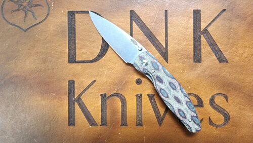 Three Rivers Mfg Atom Stonewashed Magnacut Python Micarta Scales