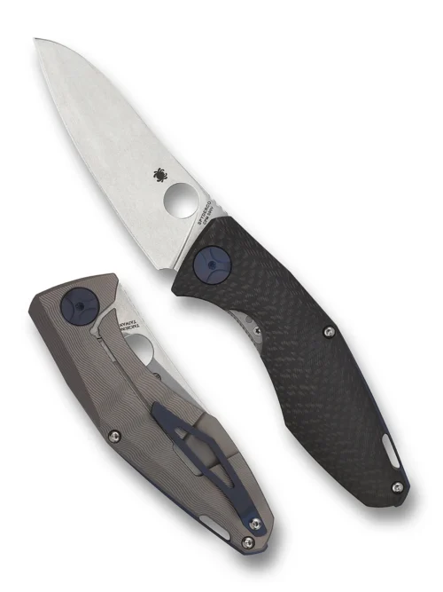 Spyderco Drunken CPM-S90V Carbon Fiber Titanium Plainedge