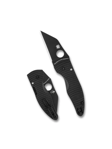 Spyderco C264GMCBKP MicroJimbo Salt Black G10 Black Magnacut
