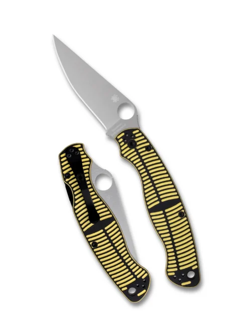 Spyderco C36GBKYLMCP2  Military 2 Salt Satin Magnacut Black/Yellow G10 Compression Lock