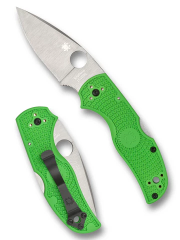 Spyderco C41PGR5 Native 5 Salt Green FRN LC200N Lockback