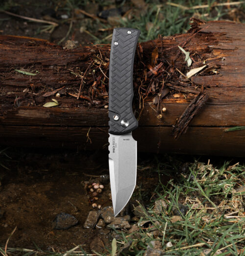 Pro-Tech Chaves Redencion 229 Auto S35VN Stonewashed Tanto Black Tread Textured Aluminum Handles Black Lip Pearl Button BST26.Redencion.1