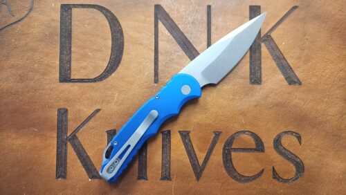 Protech TR-5 Automatic T501-Blue Aluminum Stonewashed S35VN Slide Lock Tactical Response