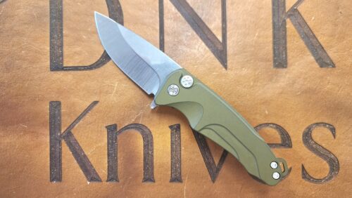 Medford Smooth Criminal Plunge Lock Flipper Tumbled S35VN Yellow Aluminum Handles Std Hardware Bronze Clip